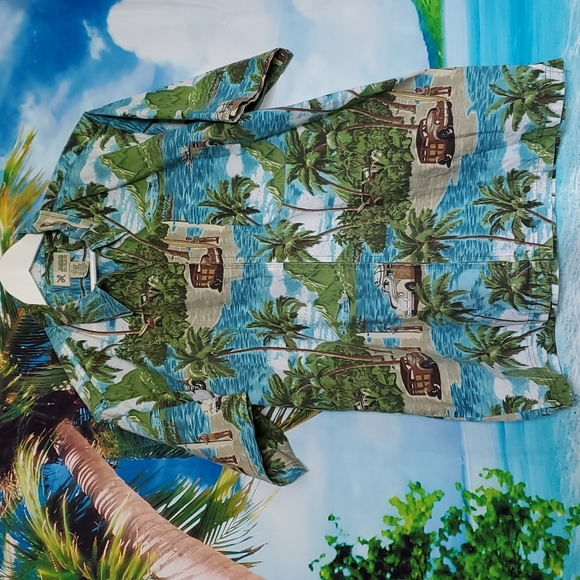 Haband Other - Haband men's zip up Hawaiian. Shirt size L